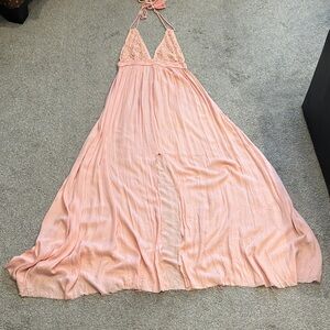 Wishlist Blush Backless Maxi Dress